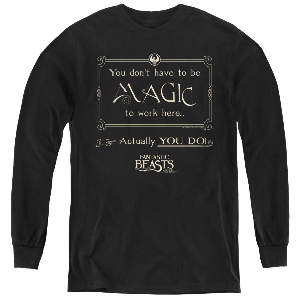 Fantastic Beasts - Magic To Work Here L - S Youth product image 1