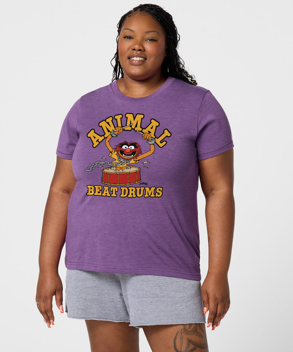 Women's Muppets Animal Beat Drums T-Shirt product image 3