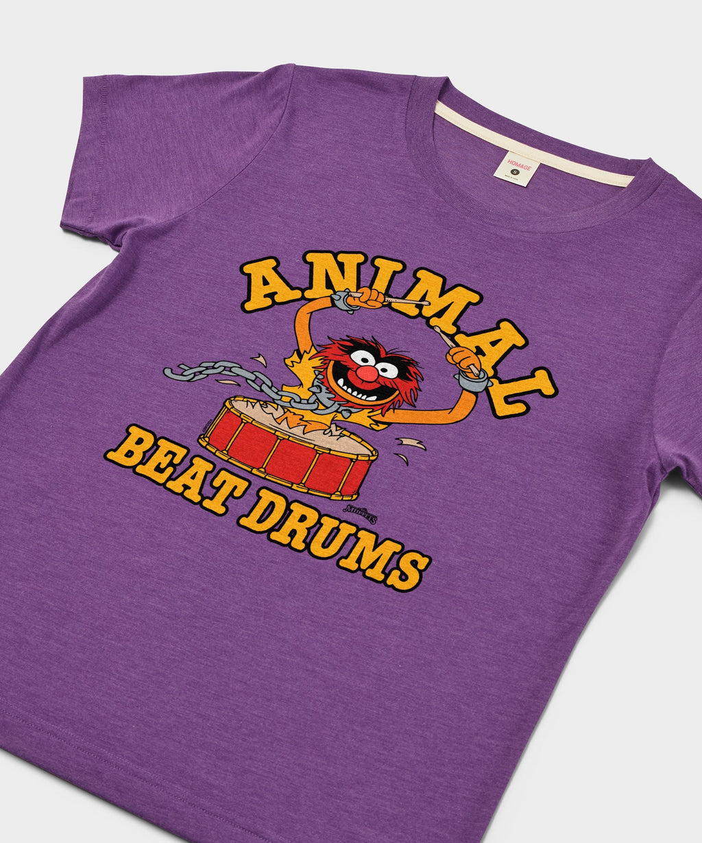 Women's Muppets Animal Beat Drums T-Shirt product image 2