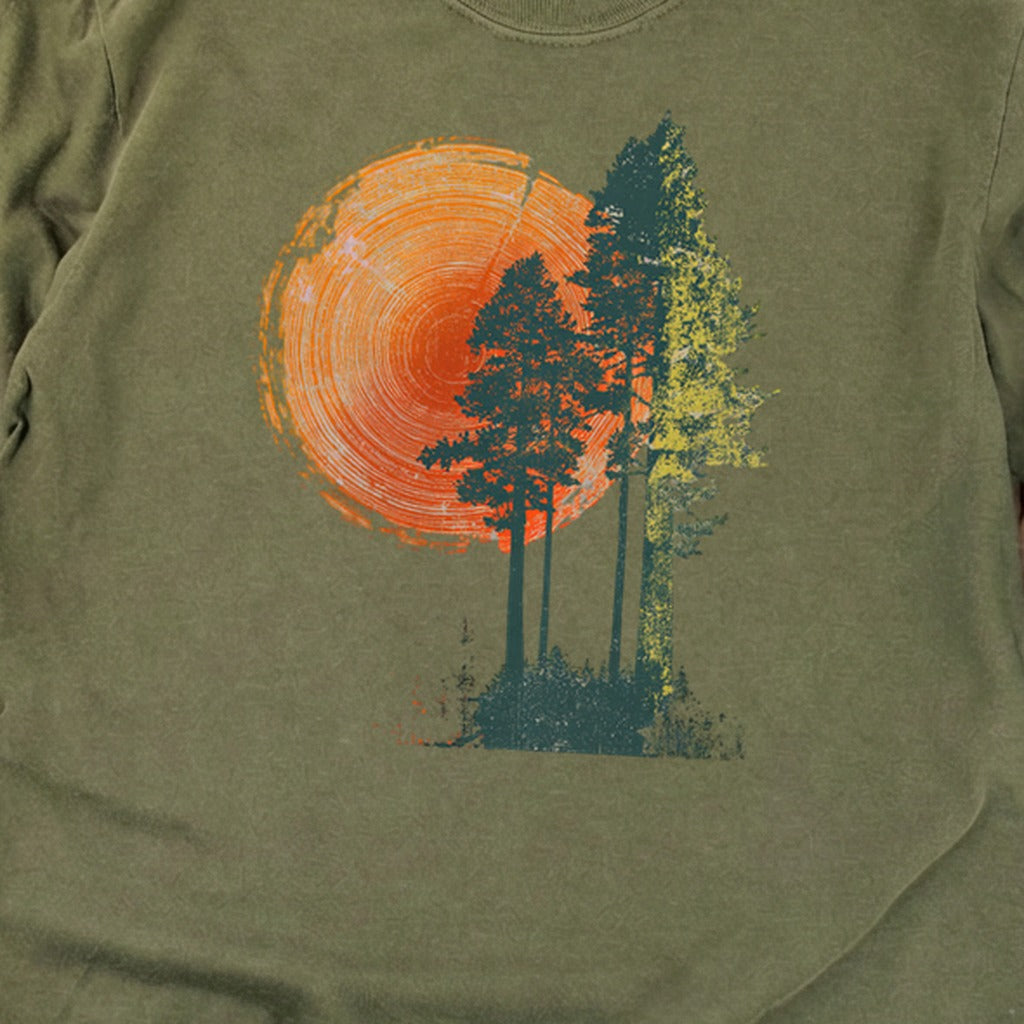Woodcut Pines Cotton Long Sleeve product image 2