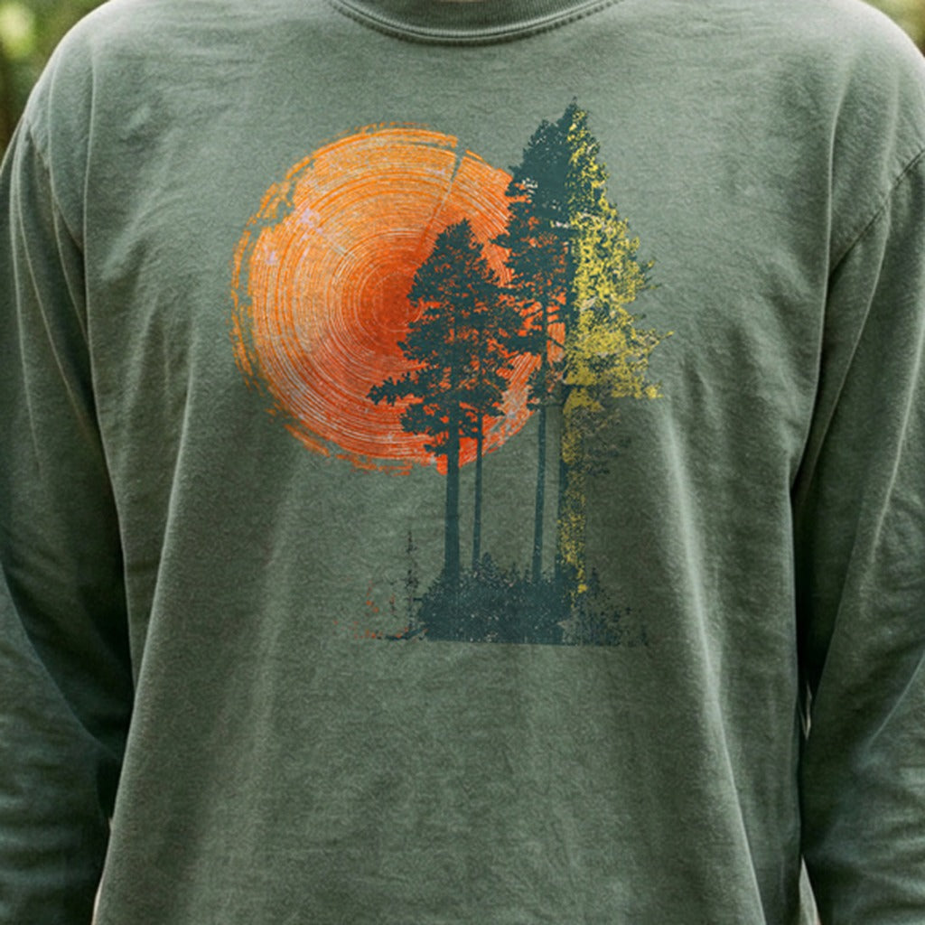 Woodcut Pines Cotton Long Sleeve product image 4