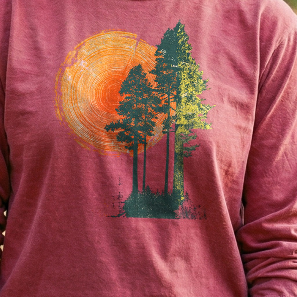 Woodcut Pines Cotton Long Sleeve product image 5