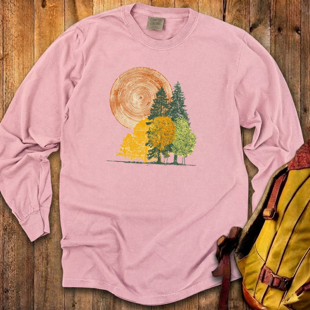 Woodcut Stamped Forest Cotton Long Sleeve product image 7