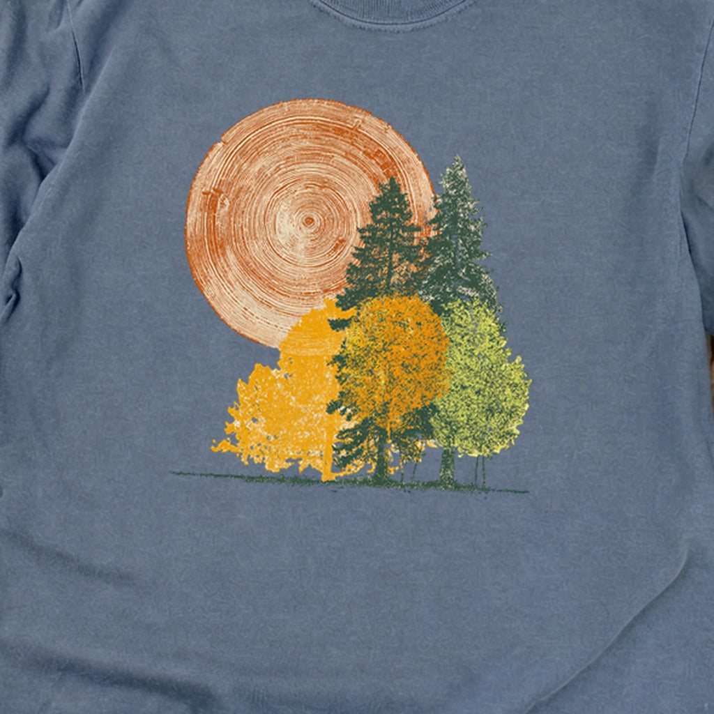 Woodcut Stamped Forest Cotton Long Sleeve product image 10