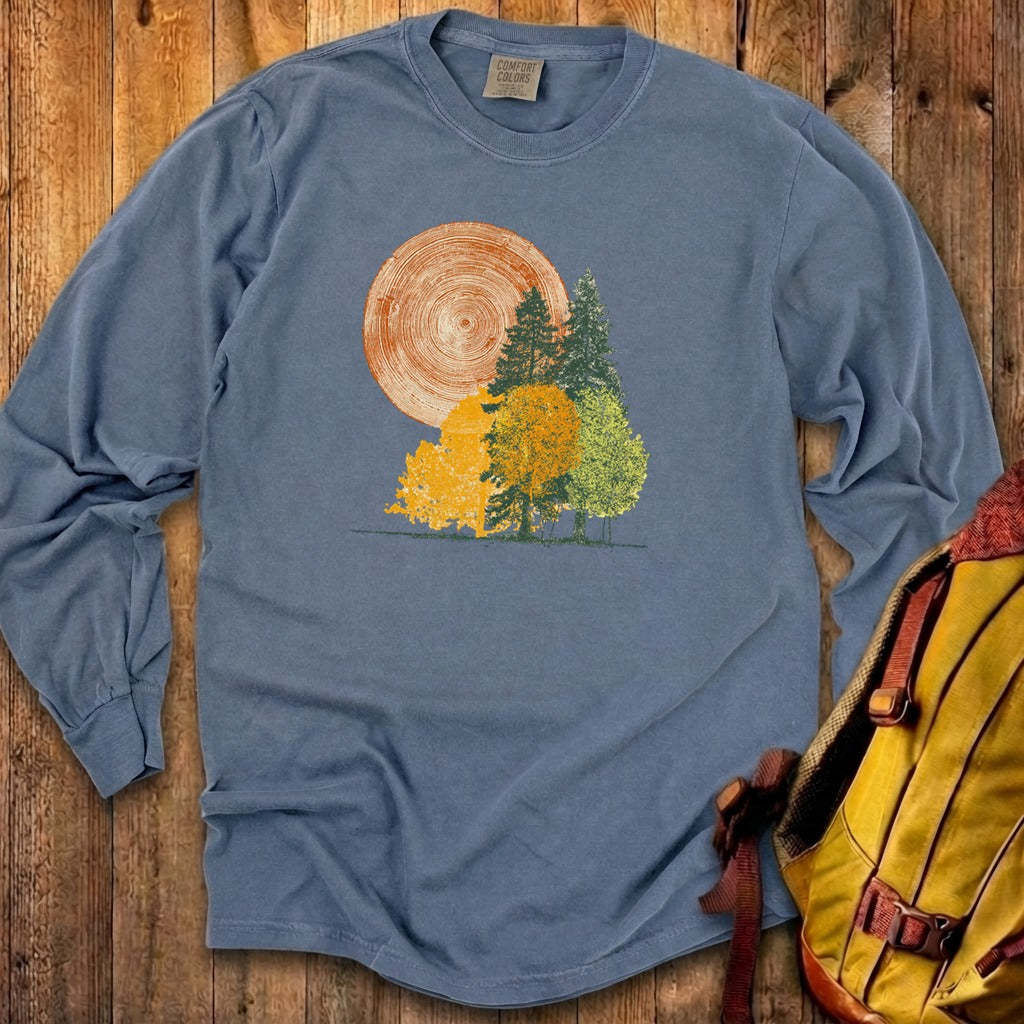 Woodcut Stamped Forest Cotton Long Sleeve product image 9