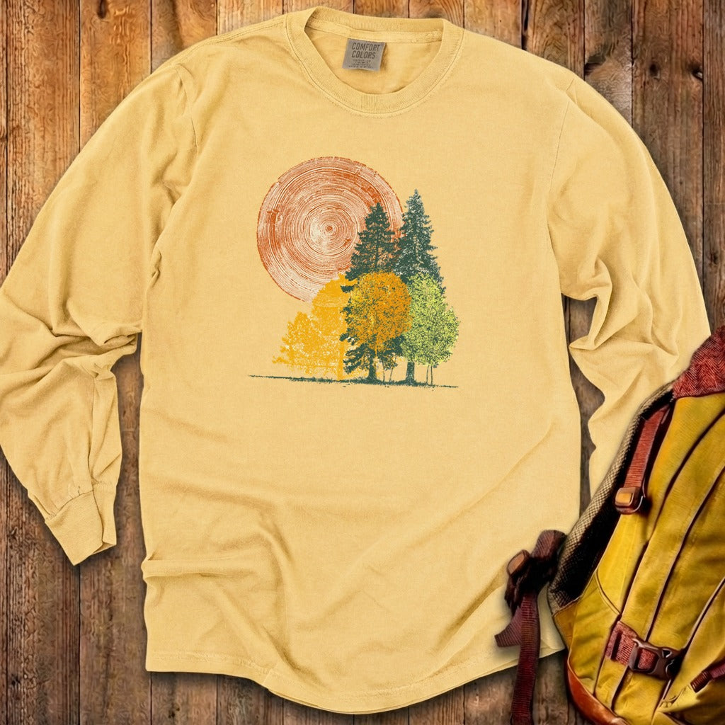 Woodcut Stamped Forest Cotton Long Sleeve product image 11