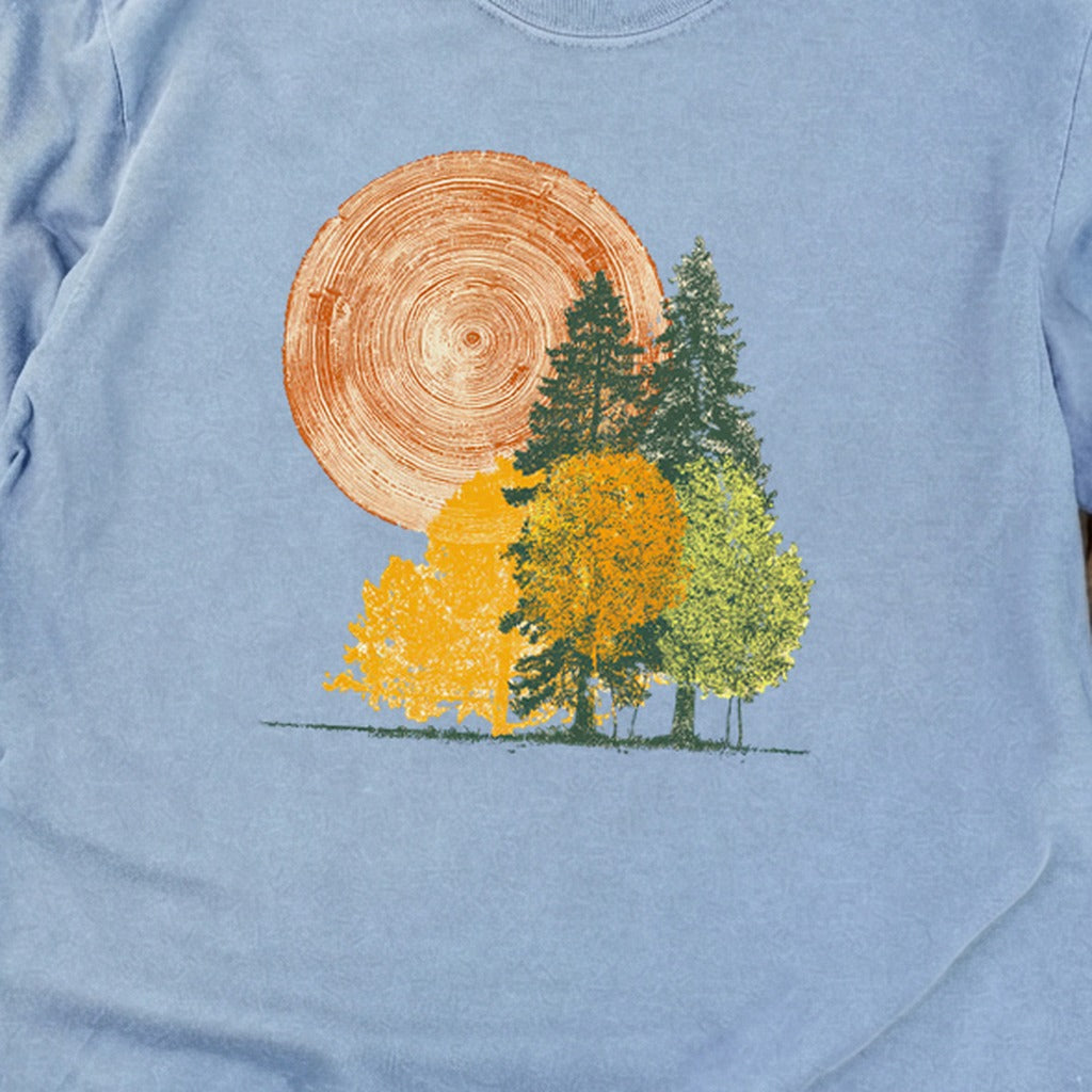 Woodcut Stamped Forest Cotton Long Sleeve product image 14