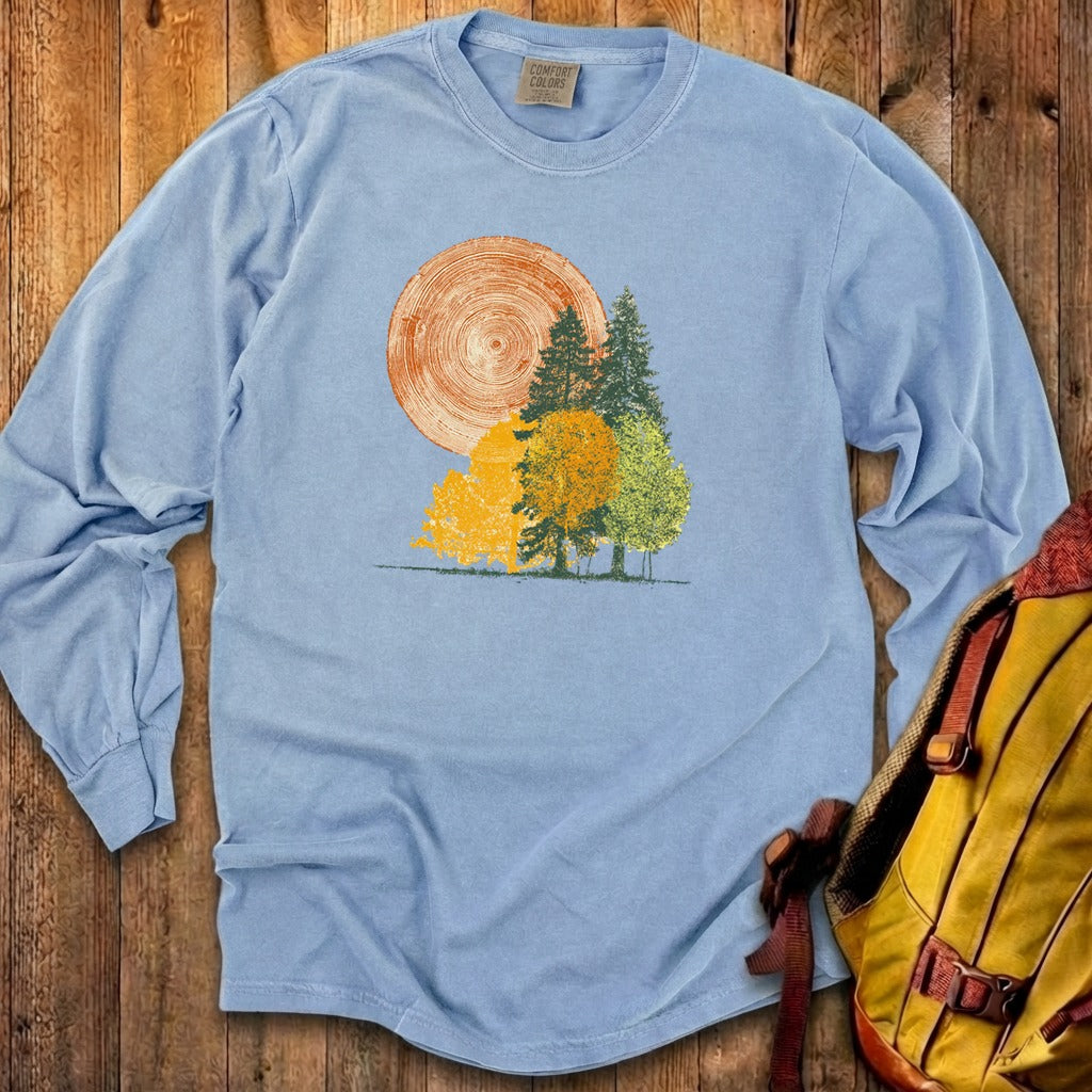 Woodcut Stamped Forest Cotton Long Sleeve product image 13