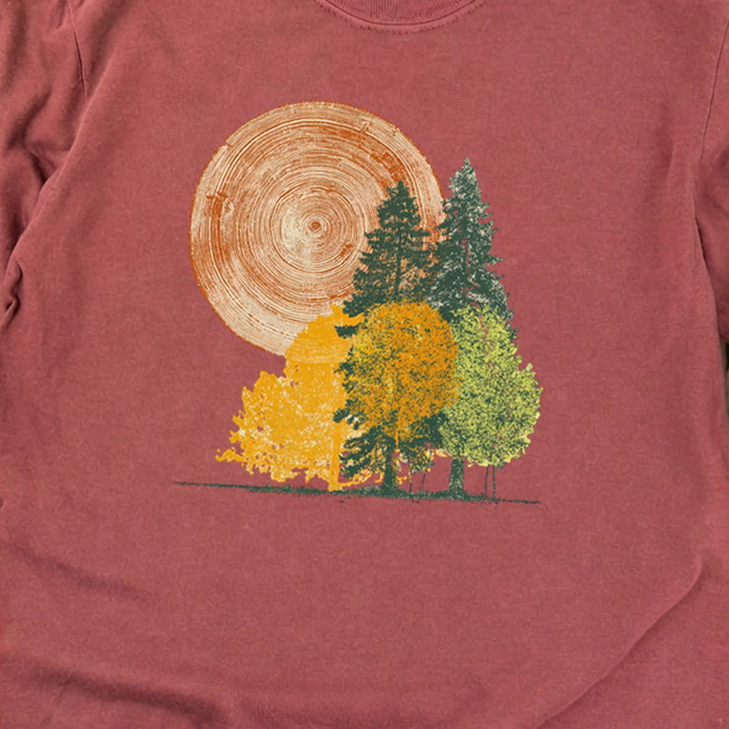 Woodcut Stamped Forest Cotton Long Sleeve product image 16