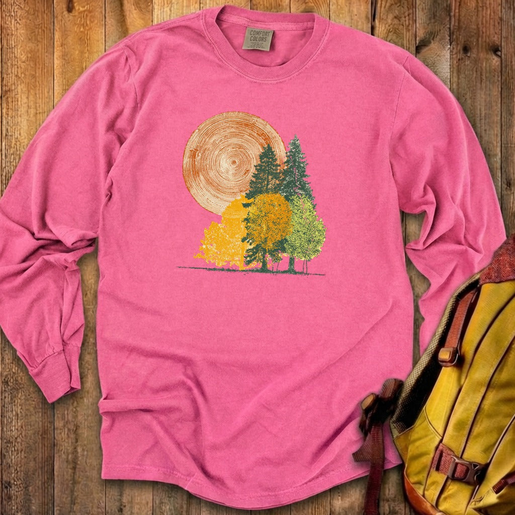 Woodcut Stamped Forest Cotton Long Sleeve product image 17