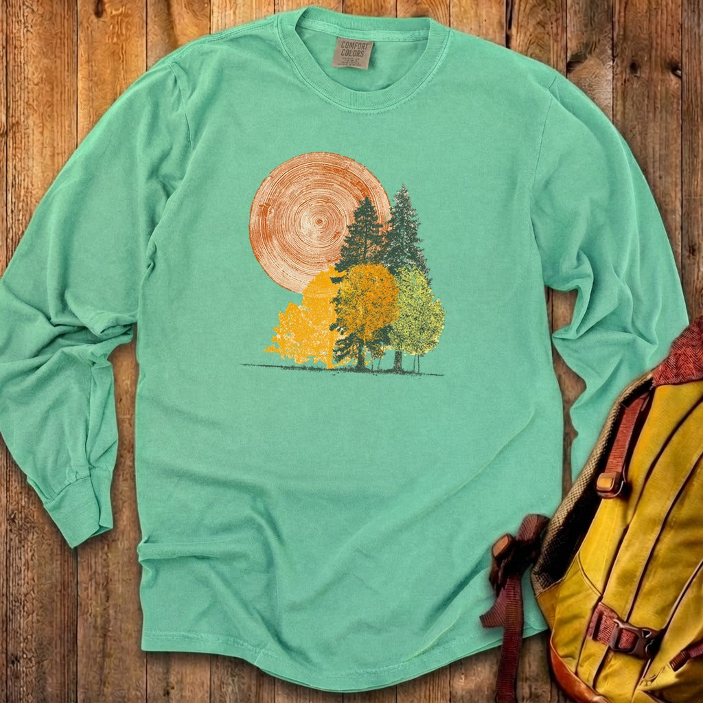 Woodcut Stamped Forest Cotton Long Sleeve product image 21
