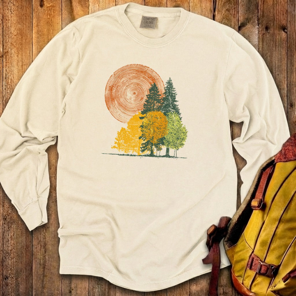 Woodcut Stamped Forest Cotton Long Sleeve product image 23
