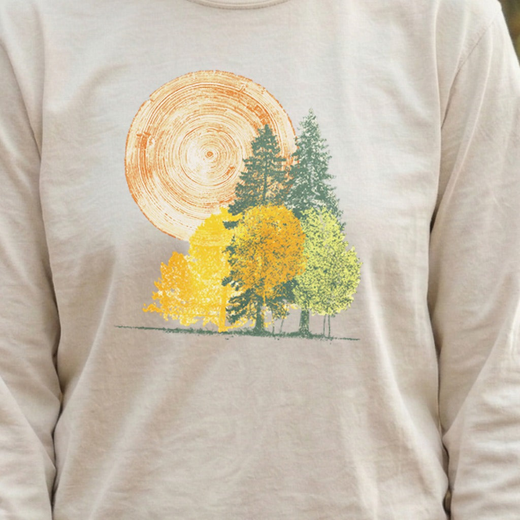 Woodcut Stamped Forest Cotton Long Sleeve product image 6