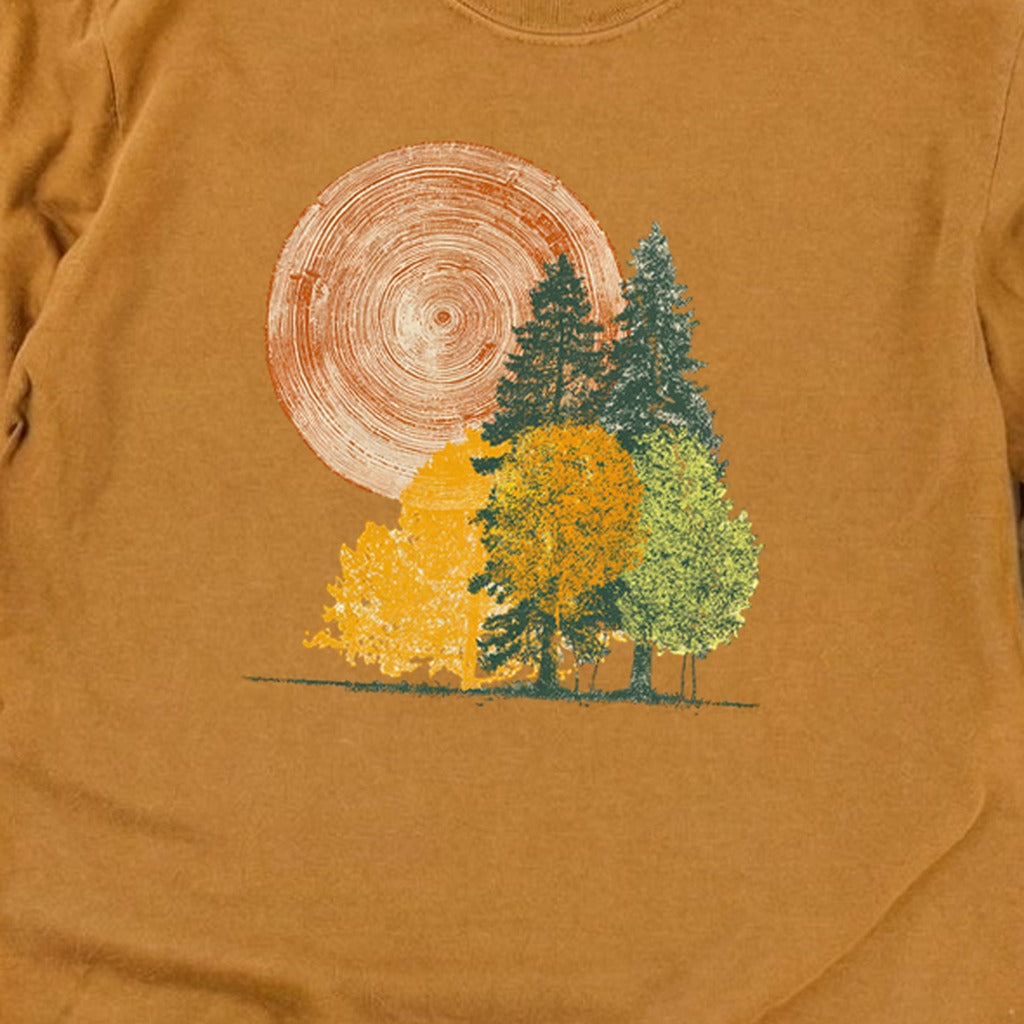 Woodcut Stamped Forest Cotton Long Sleeve product image 26