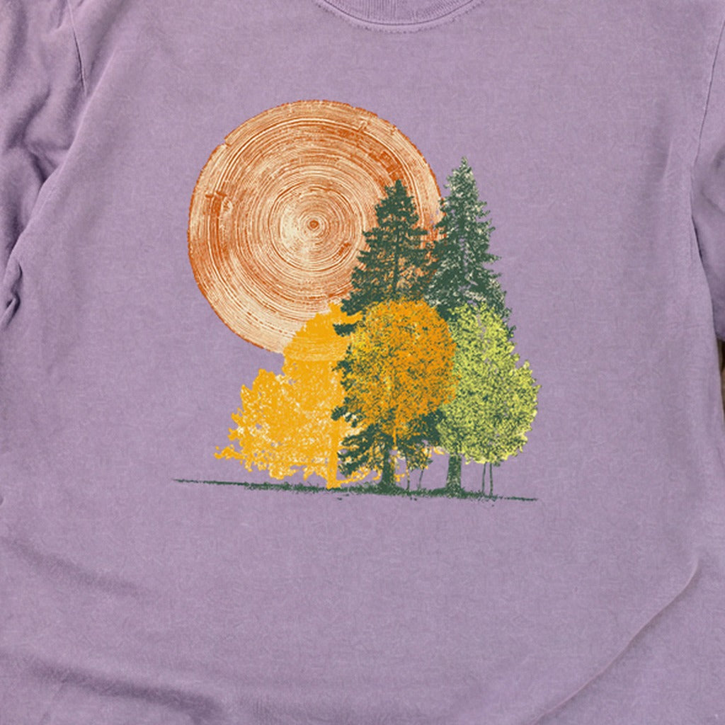 Woodcut Stamped Forest Cotton Long Sleeve product image 28