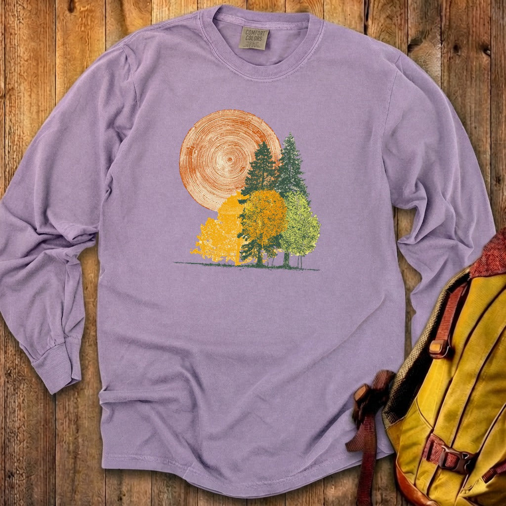 Woodcut Stamped Forest Cotton Long Sleeve product image 27