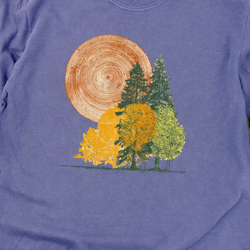 Woodcut Stamped Forest Cotton Long Sleeve product image 30