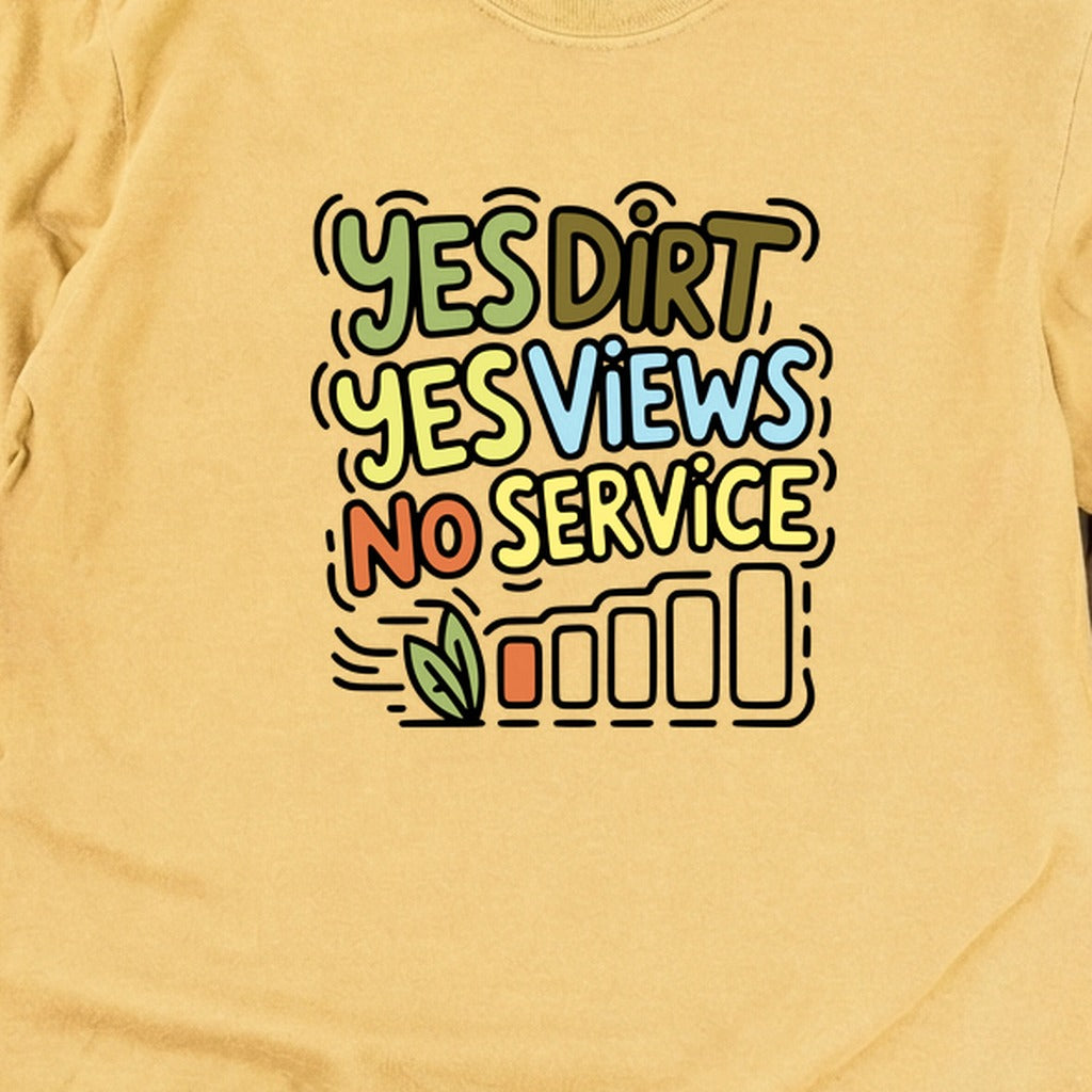 Yes Dirt Views No Service Cotton Long Sleeve product image 10