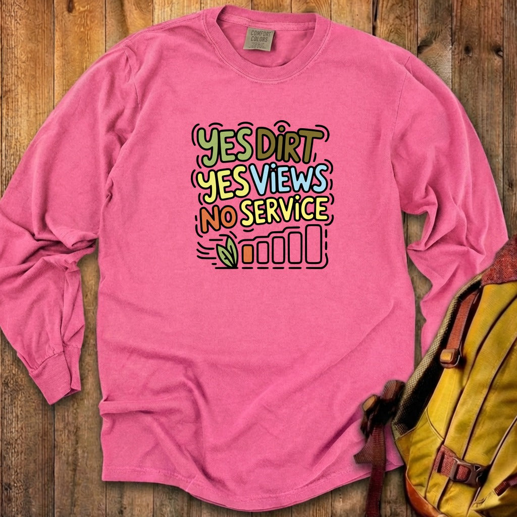 Yes Dirt Views No Service Cotton Long Sleeve product image 15