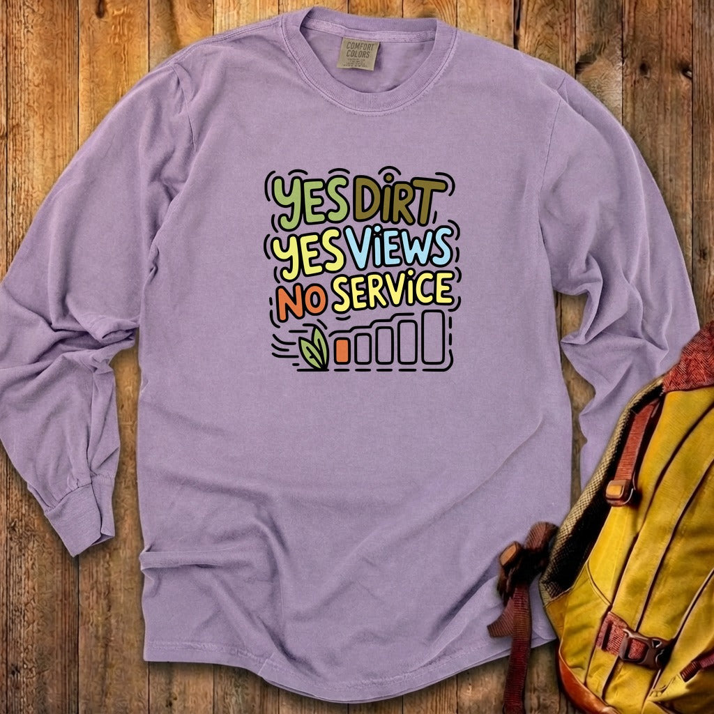 Yes Dirt Views No Service Cotton Long Sleeve product image 25