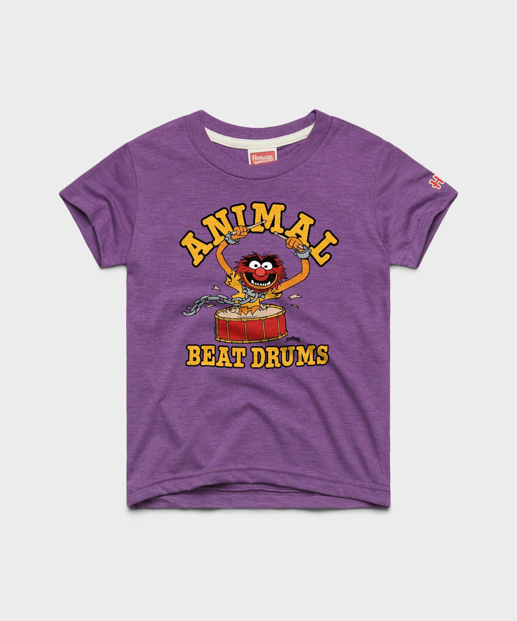 Youth Muppets Animal Beat Drums T-Shirt product image 1