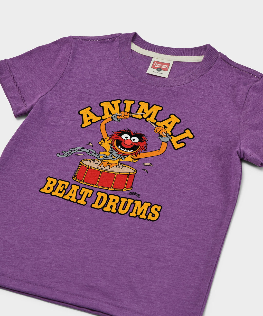 Youth Muppets Animal Beat Drums T-Shirt product image 2