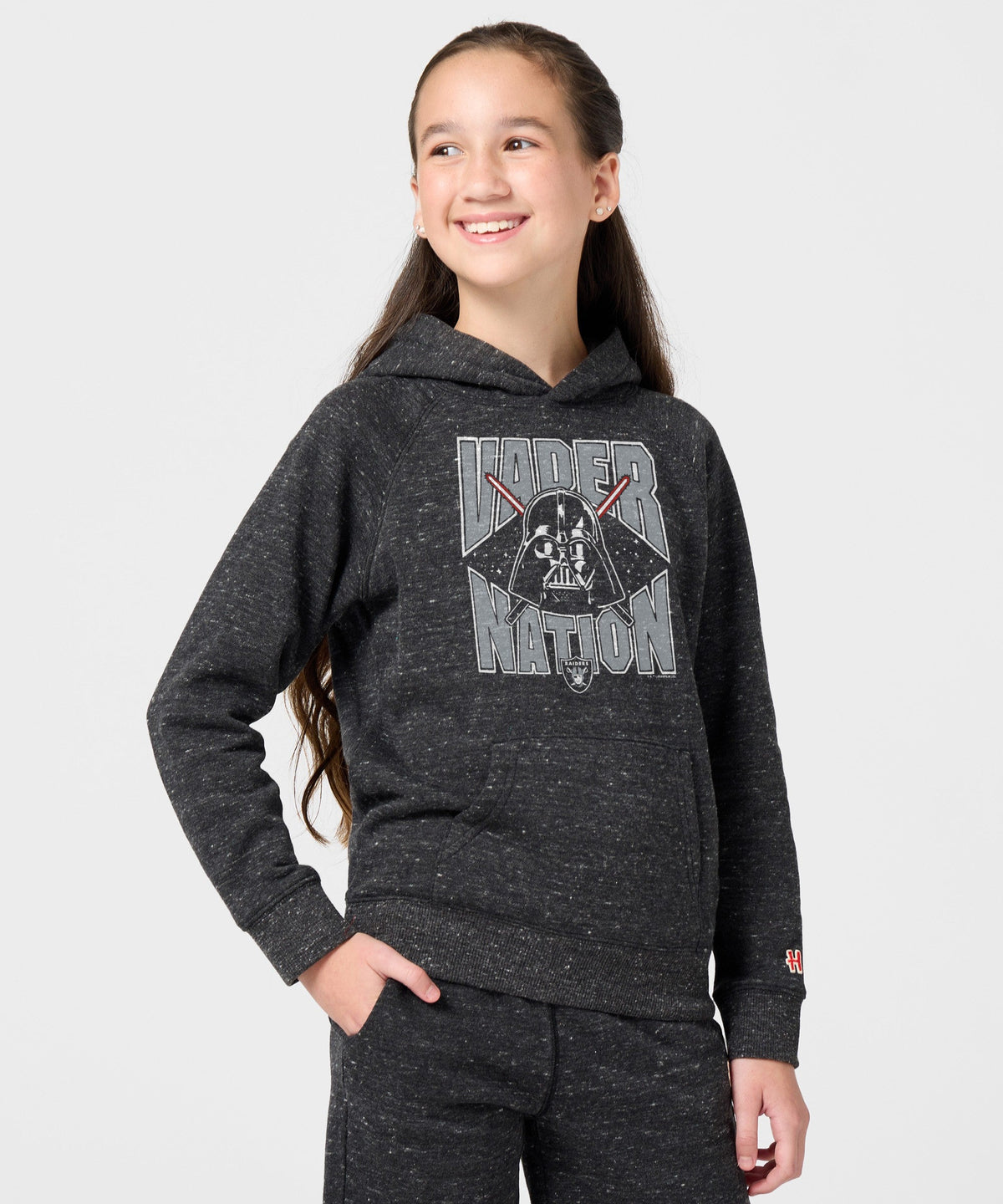 Youth Star Wars x Las Vegas Raiders Dark Side Hoodie product image 3