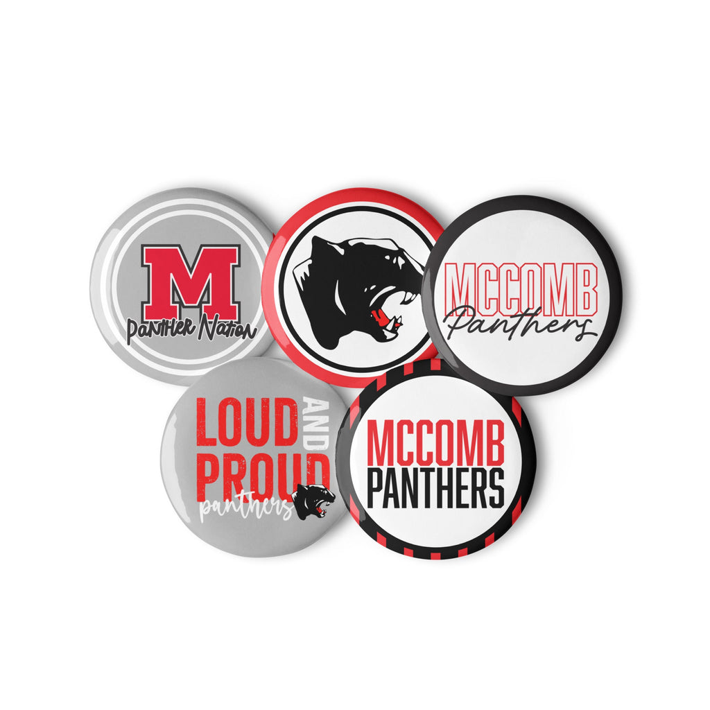 McComb Panthers Set of 2.25" Pin Buttons