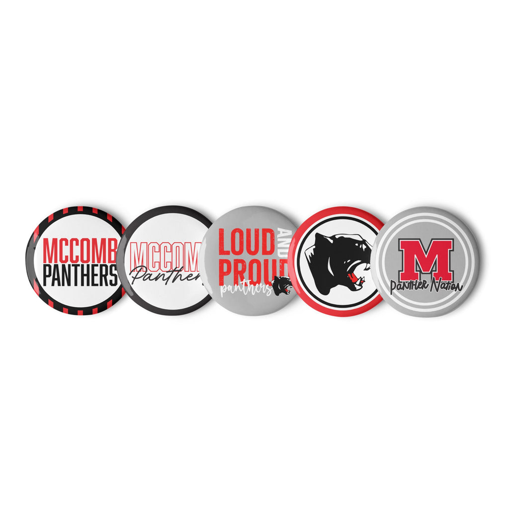 McComb Panthers Set of 2.25" Pin Buttons