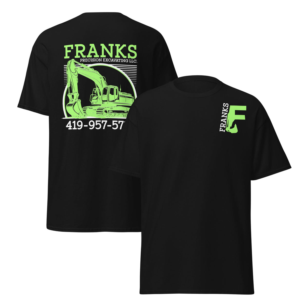 Franks Precision Excavating Front and Back Heavy Cotton product image 1
